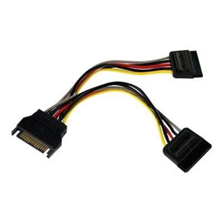 StarTech.com SATA Power Y Splitter Cable Adapter - M/F - power splitter - 15.2 cm