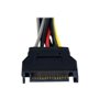 StarTech.com SATA Power Y Splitter Cable Adapter - M/F - power splitter - 15.2 cm