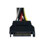 StarTech.com SATA Power Y Splitter Cable Adapter - M/F - power splitter - 15.2 cm