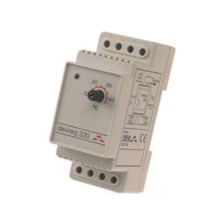 Danfoss Devireg 330 -10 / +10 c din rail thermostat