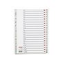 Esselte Index dividers plastic grey a4 a-å w/cardboard frontpage