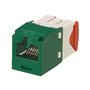 PANDUIT Mini-com module cat 5e utp 8 pos 8 wire universal green