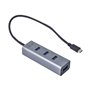 I-Tec USB-C 3.1 Metal HUB USB-Hubs - USB 3.2 - 4 - Grau