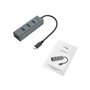 I-Tec USB-C 3.1 Metal HUB USB-Hubs - USB 3.2 - 4 - Grau