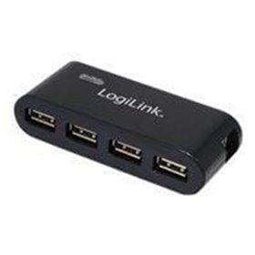 LogiLink USB 2.0 Hub Schwarz - 4 Ports USB-Hubs - USB 2.0 - 4 - Schwarz