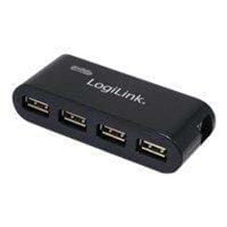 LogiLink USB 2.0 Hub Schwarz - 4 Ports USB-Hubs - USB 2.0 - 4 - Schwarz