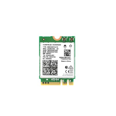 Intel AX200 Wi-Fi 6 + BT 5.0 / M.2 2230 / With vPro