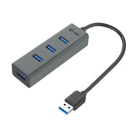 I-Tec USB 3.0 Metal Passive HUB USB-Hubs - USB 3.2 - 4 - Grau