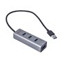 I-Tec USB 3.0 Metal Passive HUB USB-Hubs - USB 3.2 - 4 - Grau