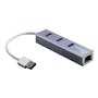 Inter-Tech Argus IT-310-S USB-Hubs - 3 - silber