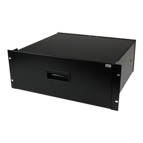 StarTech.com 4U Schwarz Stahl Storage Drawer für 19in Racks und Cabinets - Rack-Drawer für Storage