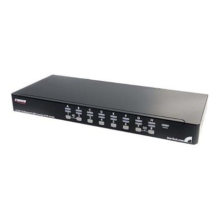 StarTech.com 16 Port 1U Rackmount USB KVM Switch Kit mit OSD und Kabel - KVM Switch - 16 Anschlüsse