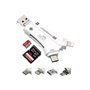 CoreParts Memory card reader - Lightning/USB 2.0/USB-C/micro USB