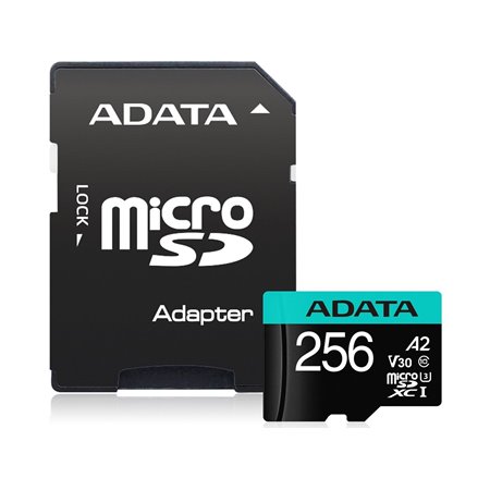 A-Data Premier Pro MicroSD/SD V30S - 100MB/s - 256GB