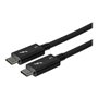 StarTech.com Thunderbolt 3 (40Gbps) USB C Cable - Black - 80cm