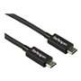 StarTech.com Thunderbolt 3 (40Gbps) USB C Cable - Black - 80cm