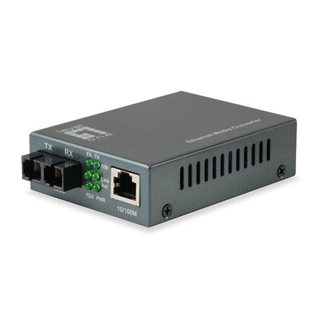 LevelOne FVT-1102 RJ45 to SC Fast Ethernet Media Converter Single-Mode Fiber 1310nm 20km