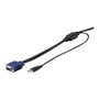 StarTech.com 10ft / 3m USB KVM Cable for Rackmount Consoles - VGA and USB - video / USB cable - 3 m