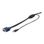 StarTech.com 6ft / 1.8m USB KVM Cable for Rackmount Consoles - VGA and USB - video / USB cable - 1.8 m