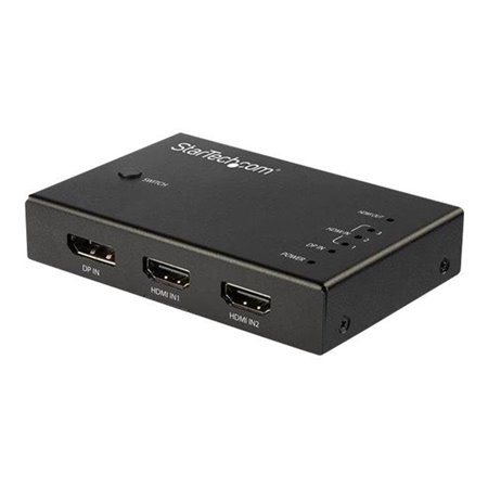 StarTech.com 4 Port HDMI Video Switch - 3x HDMI & 1x DisplayPort - 4K 60Hz - video/audio switch - 4 ports