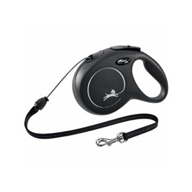 Flexi New CLASSIC M Leash 8 m black, 20kg