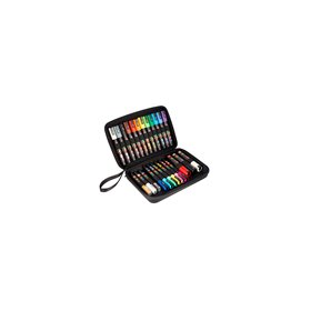 POSCA  Gift Case 24 ass. Colors and nib sizes case in rubber with zipper