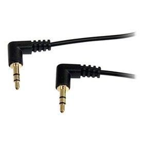 StarTech.com Slim 3.5mm Right Angle Stereo Audio Kabel - Audiokabel - digitalt Audio