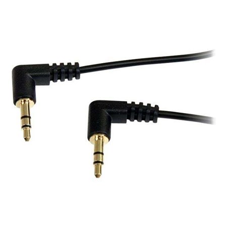 StarTech.com Slim 3.5mm Right Angle Stereo Audio Kabel - Audiokabel - digitalt Audio