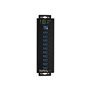 StarTech.com 10-Port Industrial USB 3.0 Hub with External Power Adapter - hub - 10 ports USB-Hubs - USB 3.2 - 10 - Schwarz