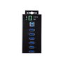 StarTech.com 10-Port Industrial USB 3.0 Hub with External Power Adapter - hub - 10 ports USB-Hubs - USB 3.2 - 10 - Schwarz