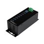 StarTech.com 7-Port Industrial USB 3.0 Hub with External Power Adapter - hub - 7 ports USB-Hubs - USB 3.2 - 7 - Schwarz