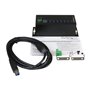 StarTech.com 7-Port Industrial USB 3.0 Hub with External Power Adapter - hub - 7 ports USB-Hubs - USB 3.2 - 7 - Schwarz
