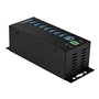 StarTech.com 7-Port Industrial USB 3.0 Hub with External Power Adapter - hub - 7 ports USB-Hubs - USB 3.2 - 7 - Schwarz