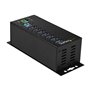 StarTech.com 7-Port Industrial USB 3.0 Hub with External Power Adapter - hub - 7 ports USB-Hubs - USB 3.2 - 7 - Schwarz