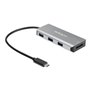 StarTech.com 3Pt USB-C Hub w/ SD Card Reader - 10Gbps - 3x USB-A & 1x USB-C - hub - 3 ports USB-Hubs - 3 - Grau