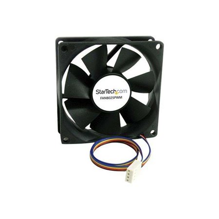 StarTech.com Case Fan 80mm - FAN8025PWM - Gehäuselüfter - 80mm - Schwarz