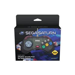 Retro-Bit SEGA Saturn Pad - Grey - Wired Controller - Sega Saturn