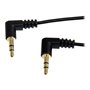 StarTech.com Slim 3.5mm Right Angle Stereo Audio Kabel - Audiokabel - digitalt Audio