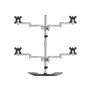 StarTech.com Quad-Monitor Stand - For up to 32" VESA Mount Monitors - stand (adjustable arm)