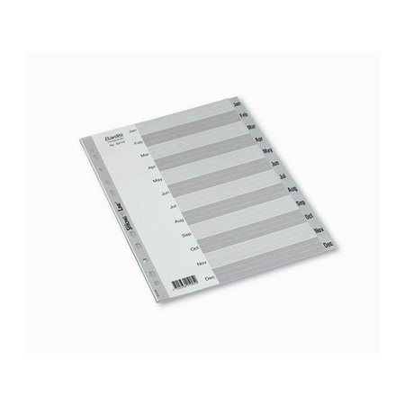Bantex  Strong-Line®Indexes Jan-Dec Grey
