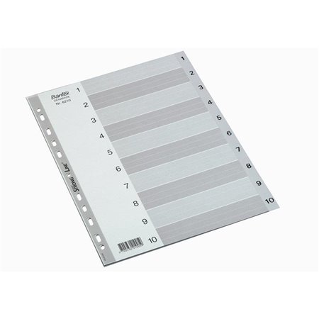 Bantex  Strong Line-Index Grey A4 1-10 Grey