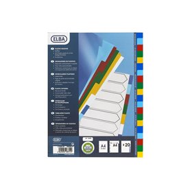 Oxford  Divider Coloured A4 Pp 20 Tabs