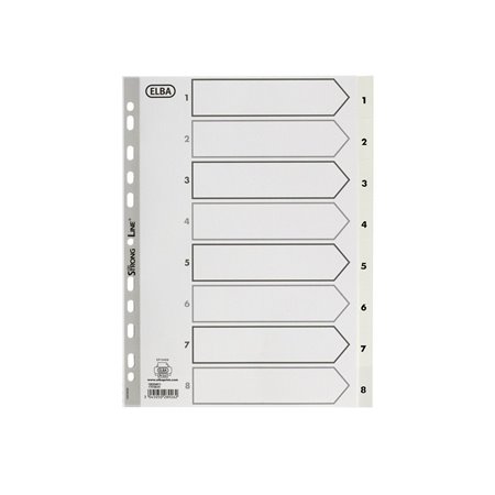 Oxford  Strong-Line®Index A4 Pp White 1-8 White