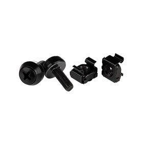 StarTech.com CABSCREW1032 (50-Pack) 10-32 Server Rack Cage Nuts and Screws w/Washers - Rack Mount Hardware Kit