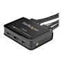StarTech.com 2-Port HDMI KVM Switch with Built-In Cables - USB 4K 60Hz - KVM / audio switch - 2 ports