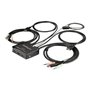 StarTech.com 2-Port HDMI KVM Switch with Built-In Cables - USB 4K 60Hz - KVM / audio switch - 2 ports