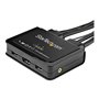 StarTech.com 2-Port HDMI KVM Switch with Built-In Cables - USB 4K 60Hz - KVM / audio switch - 2 ports