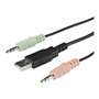 StarTech.com 2-Port HDMI KVM Switch with Built-In Cables - USB 4K 60Hz - KVM / audio switch - 2 ports