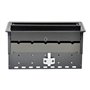 StarTech.com Dual-Module Conference Table Connectivity Box-Customizable - mounting plate