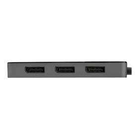 StarTech.com Hub Concentrador MST DisplayPort 1.4 de 3 Puertos 4 K - Divisor Splitter - Compatible con Windows - HDR - EDID (MST